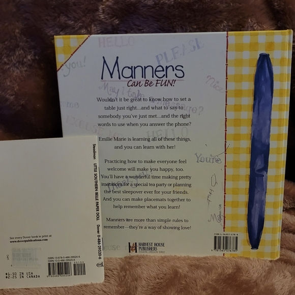 A Little Book of Manners and Little Southern Belle Paper Doll book bundle - Picture 2 of 4